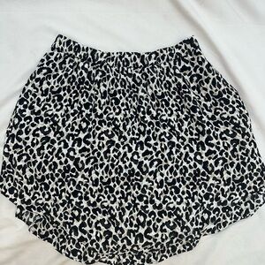 Banana Republic Leopard Print A-Line Skirt XS
